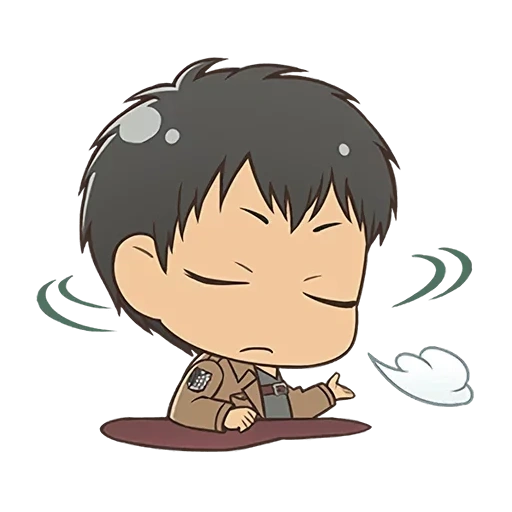 picture, levy chibi, eren yeger chibi, attack of the titans chibi, bertold attack titans chibi