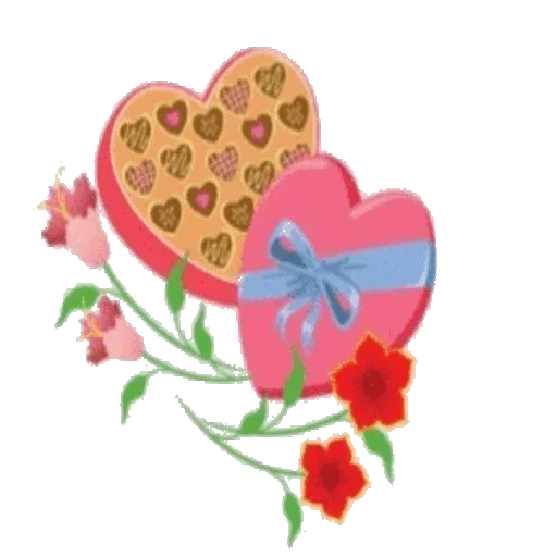 clipart, valentine, template heart flower, hari valentine, hari valentine jantung