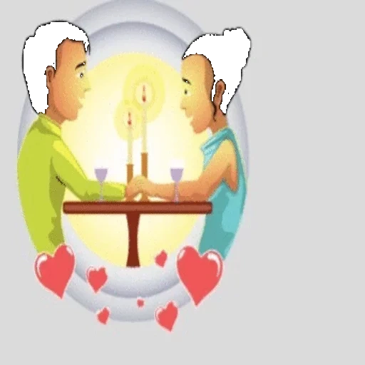 dinner, the objects of the table, sits by the table, vector graphics romantic dinner, a man drinks tea at the vector stock table