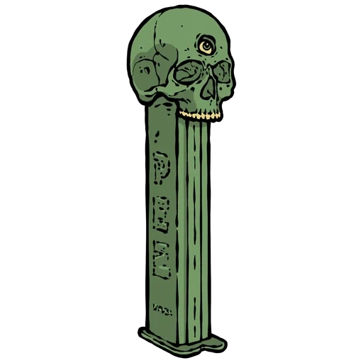 tête de zombie, anciennes colonnes, cartoon de monstre de mari, l'histoire d'horreur de babaika, la formation de la république romaine