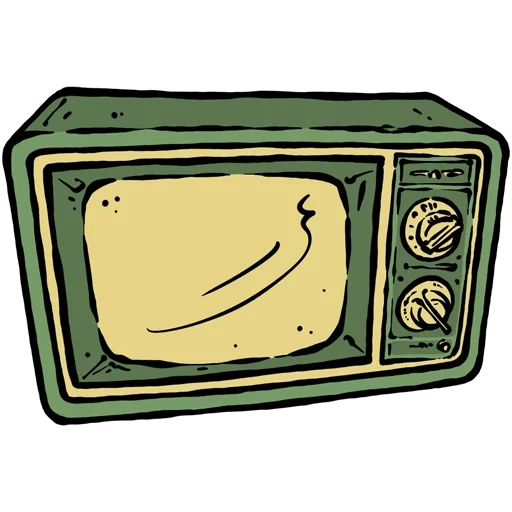 tv, tv-skizzen, mikrowellen-cartoon modell, cartoon mikrowellen-chip, abenteuerzeit mikrowelle
