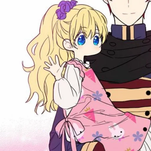 arte de anime, un par de arte de anime, artes de anime de una pareja, personajes de anime, una vez se convirtió en una princesa manga