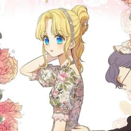 princesa de anime, afanasiya zumereka, padrão de garota anime, pintura de garota anime
