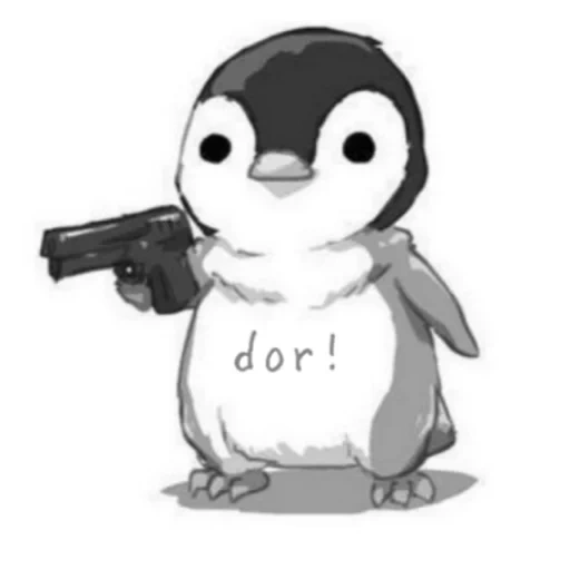 pinguin, mem penguin, penguin ks go, pinguin mit einer pistole, pinguin mit einem mem mit einer pistole