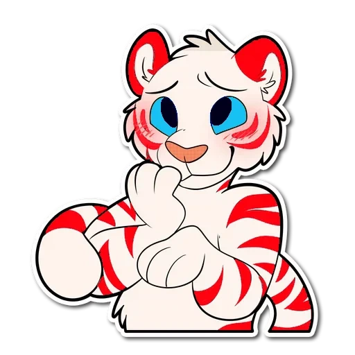 white tiger, white tiger, cartoon tiger, white tiger cartoon, the tiger is cute drawing