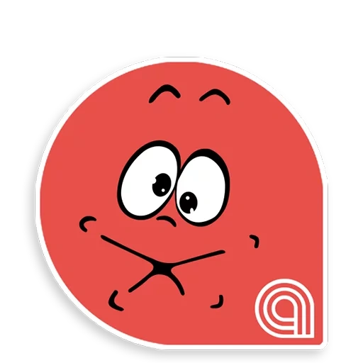 red bol 5, anger smileik, the smiley is red, characters red ball, the cheerful smiley is red