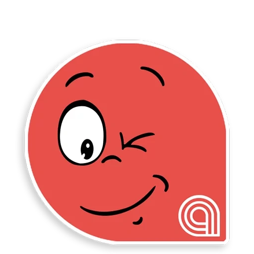 red ball, red bol 1, red emoticon, evil red emoticon, red displeased emoticon