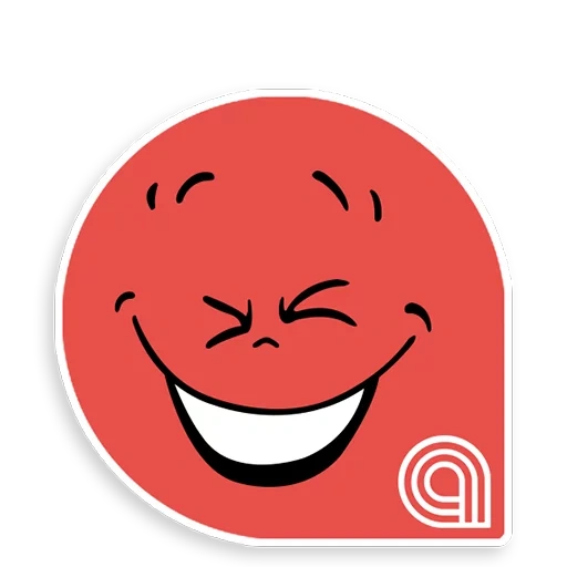 smiley, smiley with a smile, smiley with a red background, winking smiley, the cheerful smiley is red