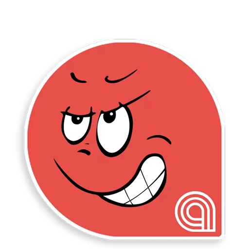 boy, red emoticon, evil red emoticon, the cheerful smiley is red, red displeased emoticon