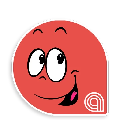 red bol 1, red bol 5, red emoticon, evil red emoticon, the cheerful smiley is red