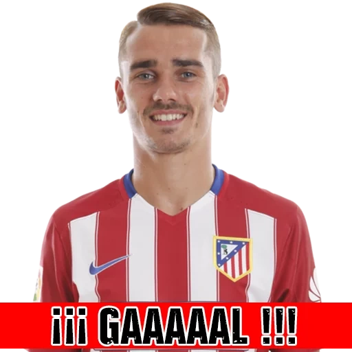 atletico madrid, antoine griezmann, la faccia di grizman con uno sfondo bianco, griezmann atletico senza sfondo, griezmann barcelona con sfondo bianco