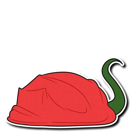 clipart, pimenta, apple de cobra, esboço de pimenta de pimenta, modelo de chapéus elfos de papel