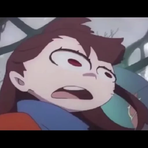 акко, little witch, akko funny face, академия ведьмочек, академия ведьмочек акко плачет