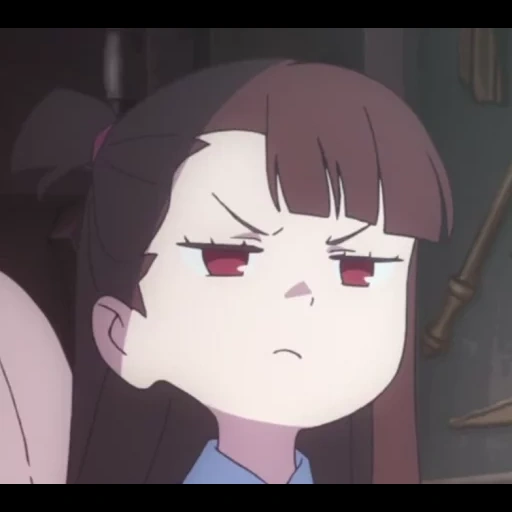 anime kawai, petite sorcière, personnages d'anime, académie des sorcières, mèmes akko little witch academia akko