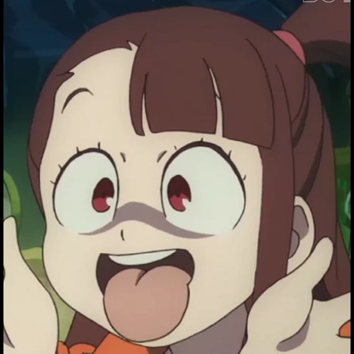 akko, anime anime, l'anime est drôle, visage mem anime, personnages d'anime