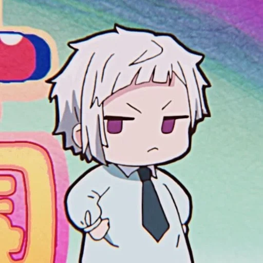 chibi, anime, atsushi, anime drôle, atsuji nakajima