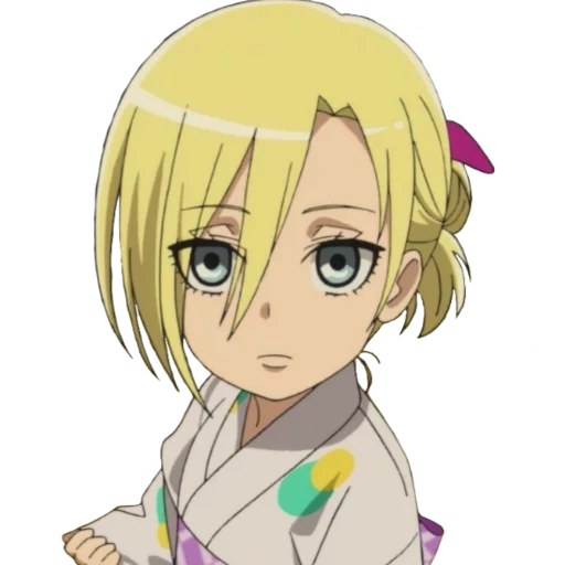 personnages d'anime, chibi anne leonhardt, annie leonhardt junior high, les titans attaquent au lycée d'anne, annie shingeki kyojin chuugakkou