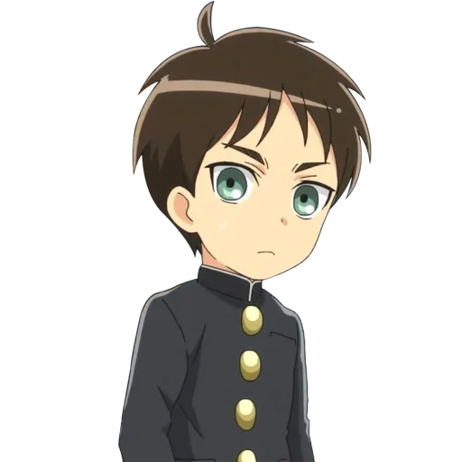 eren, anime, ide anime, karakter anime, serangan chibi titans