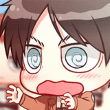 picture, attack of the titans, eren yeger chibi, attack of the titans chibi, attack of the titans chibi haste