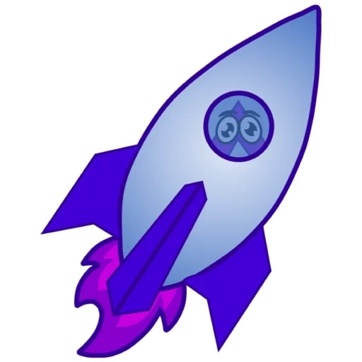 permainan, roket, roket clipart, roket violet, logo antrian pro100game hidup