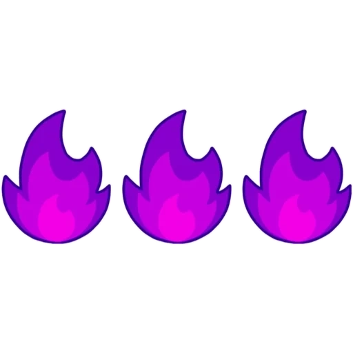 api, api merah muda, cahaya emoji, api violet, api ungu emoji