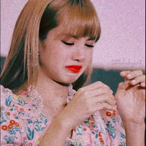 cámara, chica, teléfono, rosa negro, blackpink lisa