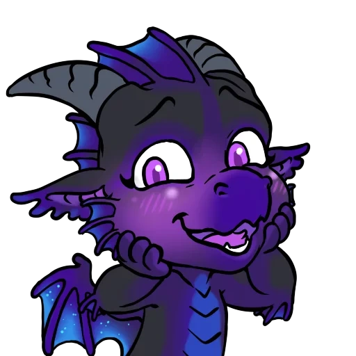 аниме, драконикон, dark charizard, фиолетовый дракон, фиолетовые дракончики