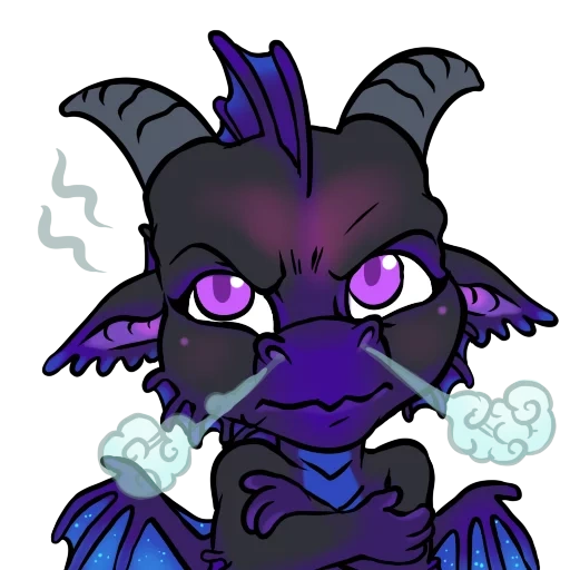 animation, violet dragon, dragon galaxy 11, purple dragon, purple beast demon