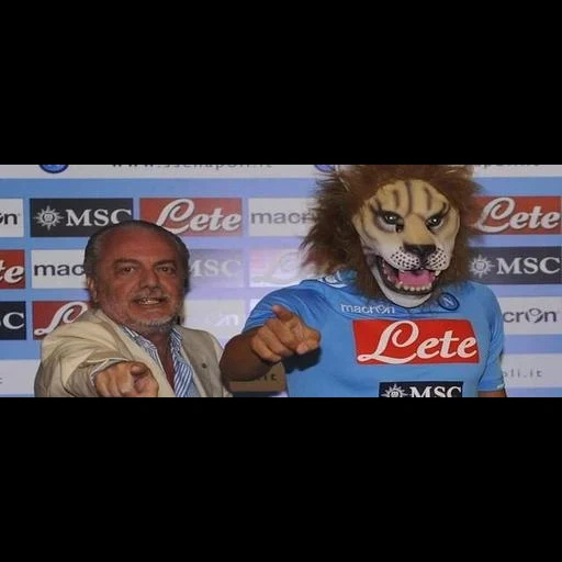 мужчина, маска льва, смешной лев, аурелио де лаурентис, ферреро игровой футбольный клуб