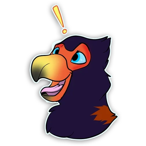 corvo, il maschio, carattere, crow da cartone animato