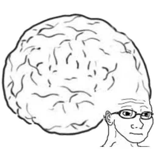 figura, cérebro enorme, big brain meme, memes cerebrais, memes cerebrais