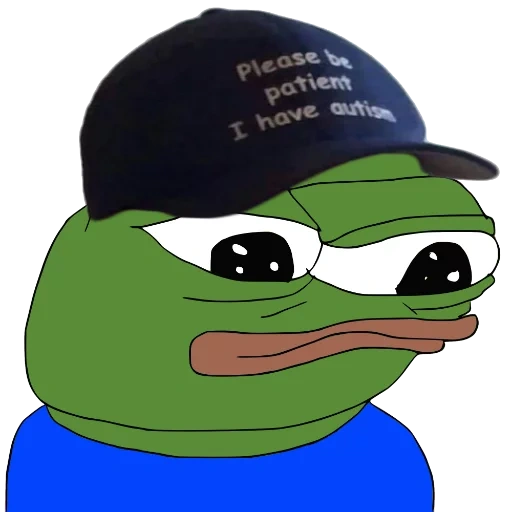 pepe, rana pepe, pepe sapo, sea paciente con mi autismo, sea paciente con mi meme de autismo