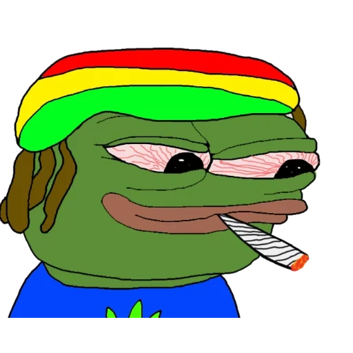 pepé, mec, grenouille, fumer pepe, toxicomane de pepe