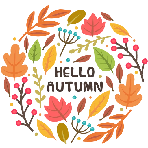 hello autumn, осень вектор, осень плакат, осенние постеры, плакат hello autumn