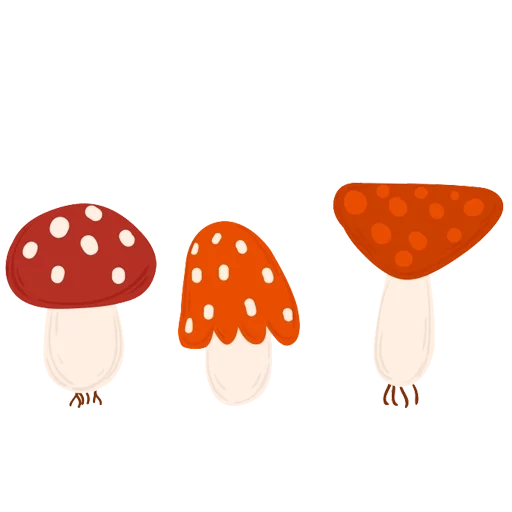 champignons, champignon, champignons clipart, couper les champignons, les champignons sont magiques