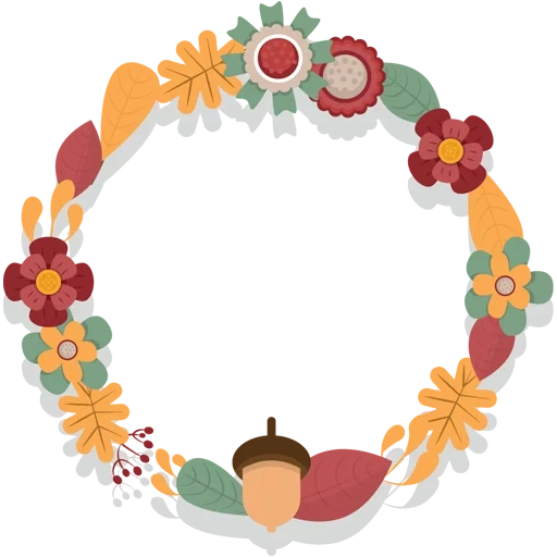 wreath, round frame, flower wreath, flower frames, vector morning flower