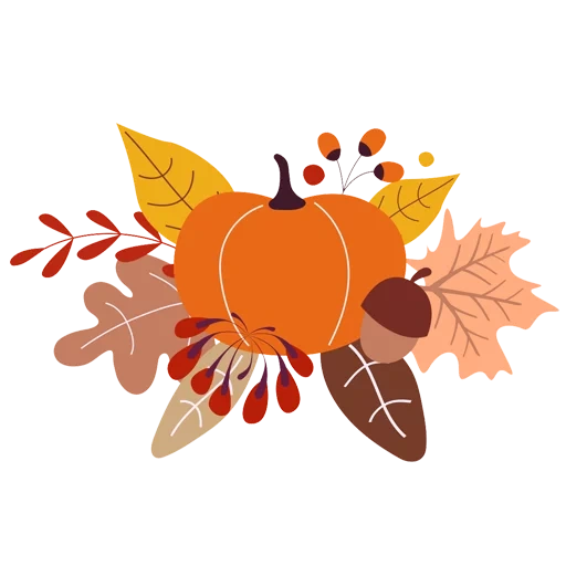 fondo de otoño, flores otoño, hojas de otoño, vector de otoño, vector de ramo de otoño de hojas de calabaza