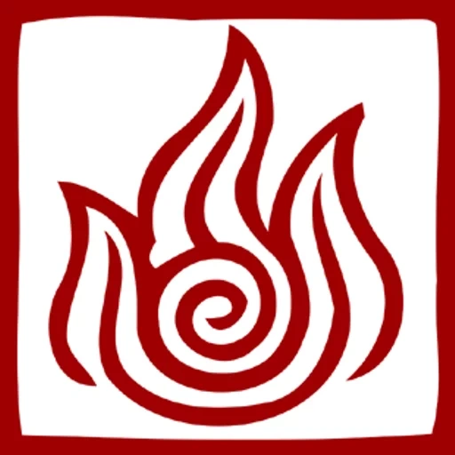 signe de feu, le feu est un symbole, feu d'avatar, la magie du feu est avatar, fire avatar fire légende sur aang