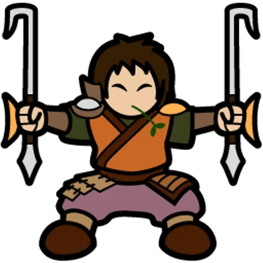mini avatar, cartoon archer, token roll20 bard, jeton de jeton roll20, gameplay de coop à shovel knight