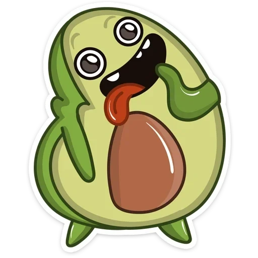 avocadics, avocadics are cute, avocado stickers, avocadic drawing