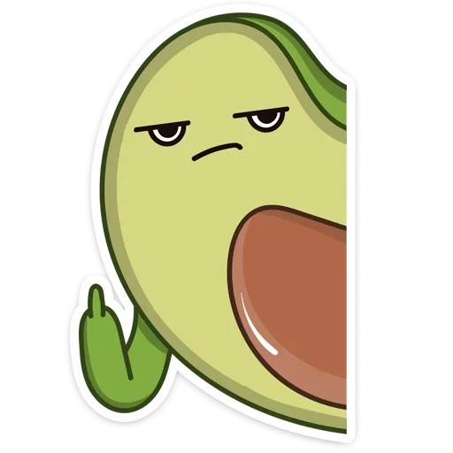 avocadics, avocado smileik, avocadics 100x100, cute avocado drawings