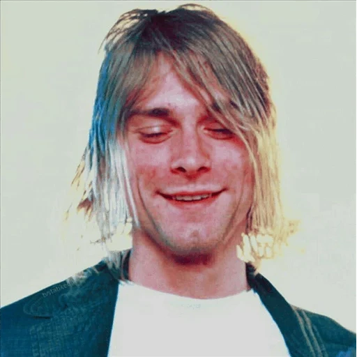 kurt cobain, 22/11/1991 cobain, kurt cobain steili, style rideau de rideau, kurt cobain sourit