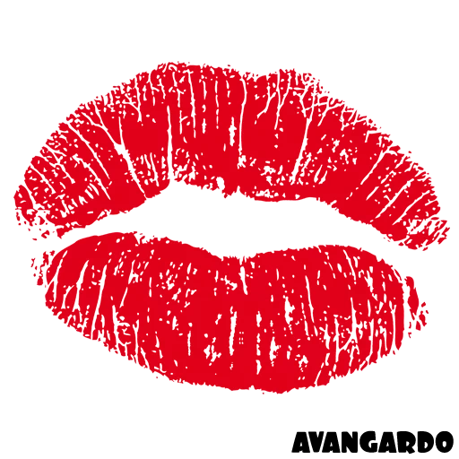 smileys lippen, pop art lips, der kuss der lippen, der kuss von klippat, lippenstift-fingerabdruck