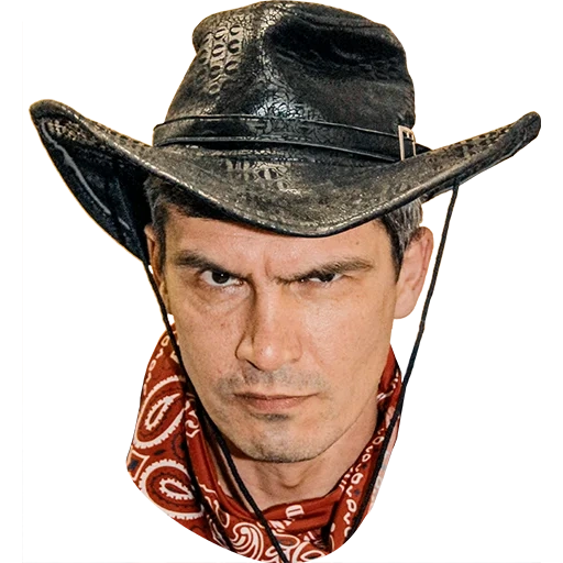 cowboy-hut, cowboy western, cowboy-hut, das bild eines cowboys ohne hut, ein mann eines cowboyhuts