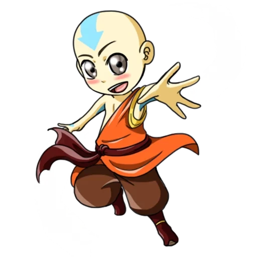 aang, chibi aang, aang avatar, avatar a lenda de aang