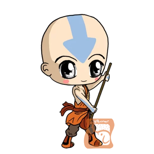 chibi aang, aang avatar, chibi characters, avatar aang chibi, anime chibi avatar aang