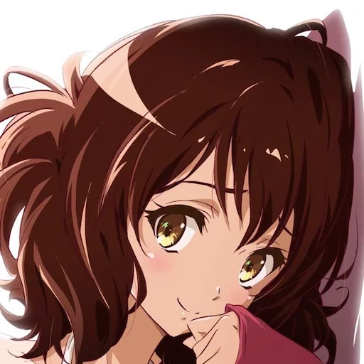kumiko chan, kumiko omay, kumiko anime, steins gate 0, anime brown eyes