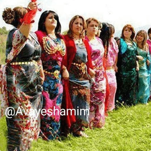 giovane donna, kurdistan, abbigliamento curdo, govand curdo, halay curdo originale