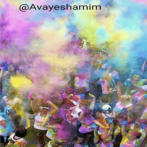 huli, nonferrous metals, huli pigment, colored smoke, blurred image