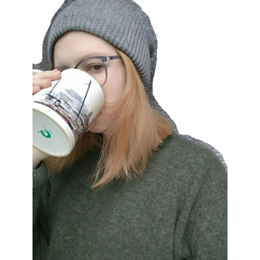 young woman, woman, human, is drinking coffee, lisa schalchinova